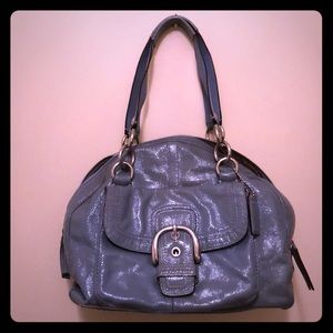 Coach Courtney Domed Patent Leather Satchel
